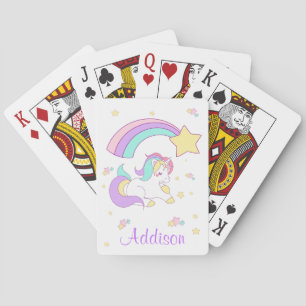 Lief Aangepast Gepersonaliseerd Magisch Regenboog Speelkaarten