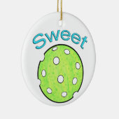 Lief augurkbal keramisch ornament (Rechts)