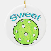 Lief augurkbal keramisch ornament (Achterkant)