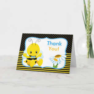 Lief Baby Bee Boy bedankje Bedankkaart
