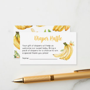 Lief Baby Shower Luiers Raffeel Ticket Banaan Informatiekaartje