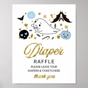 Lief Baby Shower Luiers Raffle Bord Halloween Poster