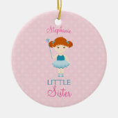 Lief Ballerina klein zusje Keramisch Ornament (Voorkant)