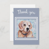 Lief Beagle Puppy dank u Bedankkaart (Voorkant / Achterkant)