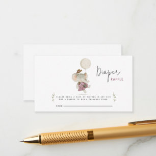 Lief Boho Olifant Rustieke Baby Shower Informatiekaartje