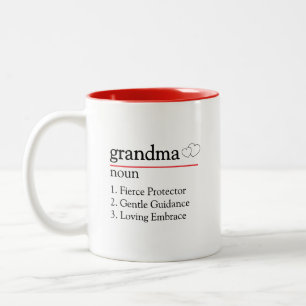 Lief cadeau voor oma tweekleurige koffiemok