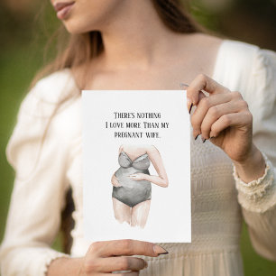 Lief cadeau voor zwangere vrouw met citaat feestdagenkaart