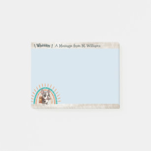Lief cartoon Franse Bulldog Terug naar School Post-it® Notes