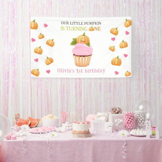 Lief een kleine pompoen spandoek (Feest)