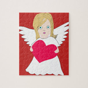 Lief engel meisje legpuzzel