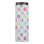 Lief glazuurdonutpatroon gepersonaliseerd thermosbeker (Achterkant)