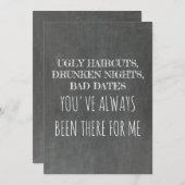 Lief Grappig bruidsmeisje / Maid of Honor Voorstel Kaart (Voorkant / Achterkant)