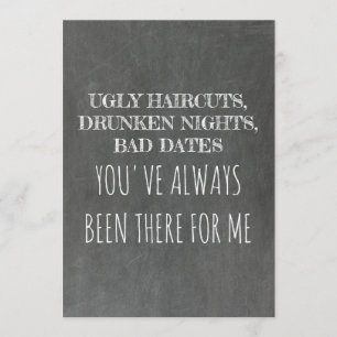 Lief Grappig bruidsmeisje / Maid of Honor Voorstel Kaart