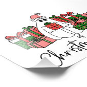 Lief Grappig Kleurrijk Kerstmis Foto Afdruk (Hoek)