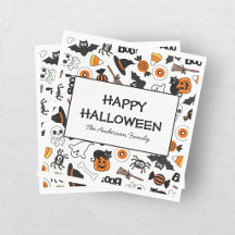 Lief Griezelig Halloween Zwart en Oranje