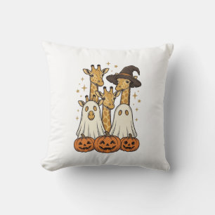 Lief Halloween Giraffe Geest Pompoen Shirt Ontwerp Kussen