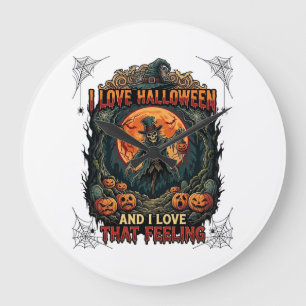 Lief Halloween Skelet Vogelverschrikker Vollemaan  Grote Klok
