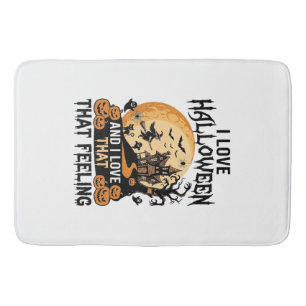 Lief Halloween Spokenhuis Maan Heks Pompoenen_1 Badmat