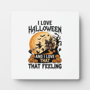 Lief Halloween Spokenhuis Maan Heks Pompoenen_1 Fotoplaat
