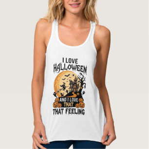 Lief Halloween Spokenhuis Maan Heks Pompoenen_1 Tanktop