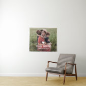 Lief hart Lief Moeder Moederdag Foto Wandkleed (In Situ (horizontaal))