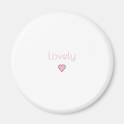 Lief hart roze magneet (Voorkant)