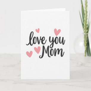 Lief Je Moeder Minimalistische Kaart