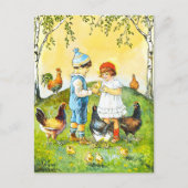 Lief Jenny Nyström Happy Easter Briefkaart (Voorkant)