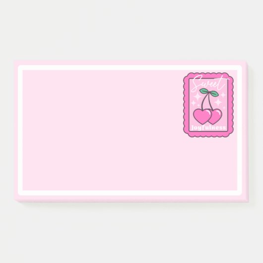 Lief Joyfulness Cherry Hearts Stamp Post-it® Notes (Voorkant)