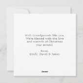 Lief kabouter-koppel Oma en Opa kerstkaart (Achterkant)