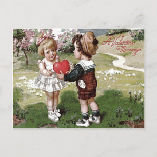 Lief Kinder Koppel Hart Madeliefje Briefkaart