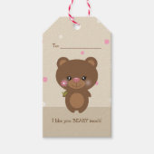 Lief klein Beer Cadeaulabel (Voorkant)