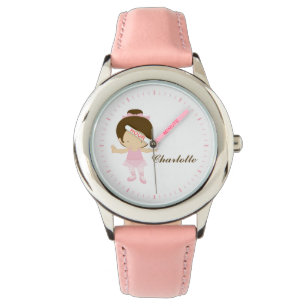 Lief klein Brunette Ballet Dancer Horloge