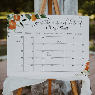 Lief klein Guess de verwachte datum kalender Poste Poster