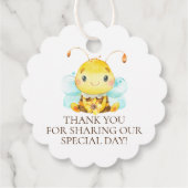 Lief klein honingbij Baby shower gunst Bedankjes Labels (Achterkant)