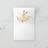 Lief klein konijntje Baby shower dank u nota Bedankkaart (Binnen)