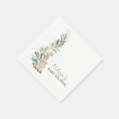 Lief klein lamsgroen Botanisch Personaliseren Servet (Hoek)