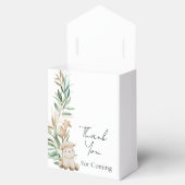 Lief klein lamsgroen dank u bedankdoosjes (Geopend)