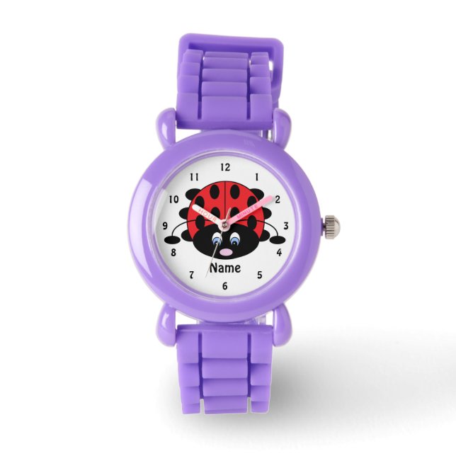 Lief klein lieveheersbeestje horloge (Voorkant)