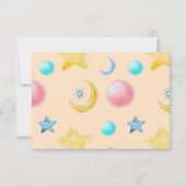 Lief klein meisje Baby shower dank u kaart (Achterkant)