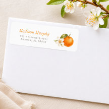 Lief klein oranje babyshower retouradres