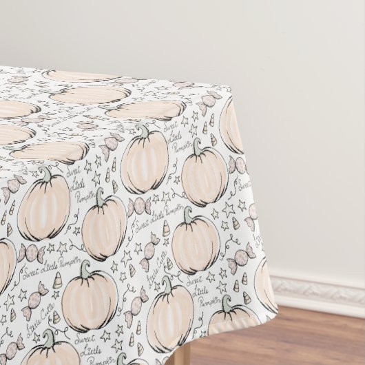 Lief klein pompoen pastel halloween tafelkleed (Voorbeeld)