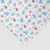 Lief koffiegewijs patroon tissuepapier (Detail)