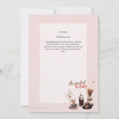 Lief koffiepotje babyshower brunch uitnodiging (Achterkant)