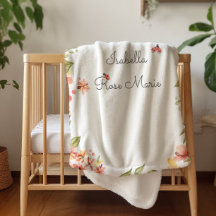 Lief Lieve Lieveheersbeestje Monogram Sherpa Dek Deken
