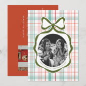 Lief lintje foto kerstkaart (Voorkant / Achterkant)