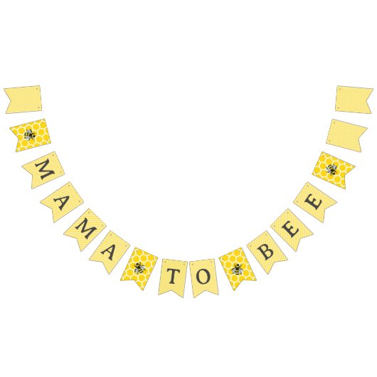 Lief  Mama om geel Baby shower te zijn Vlaggetjes (Alle)