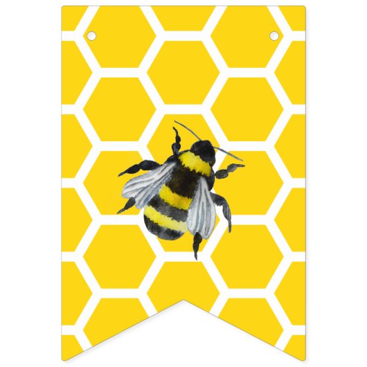 Lief  Mama om geel Baby shower te zijn Vlaggetjes (Tweede vlag)