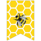 Lief  mama om geel Baby shower Vlaggetjes (Tweede vlag)