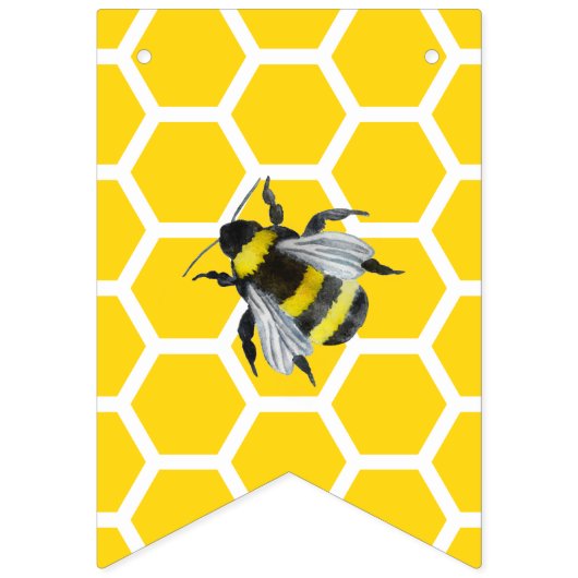 Lief mama om geel Baby shower Vlaggetjes (Tweede vlag)